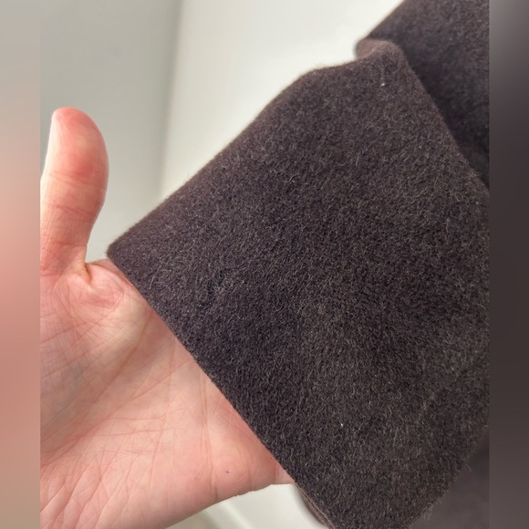 K.T Kyoko Katase Angola wool brown minimalist structured coat - Picture 4 of 15